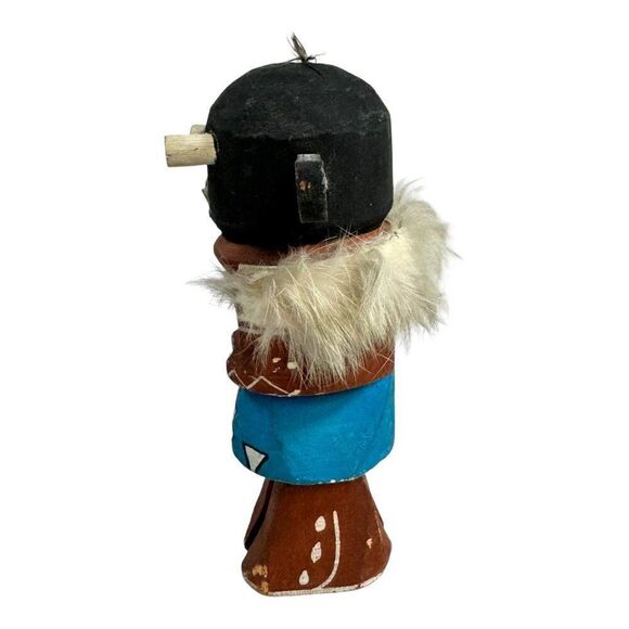 Hand-Carved Route 66 Je Ogy Ogre Kachina Doll VTG Fur & Hand-Painted READ - Picture 2 of 8